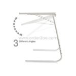 The Table Mate shown in three different angled positions.