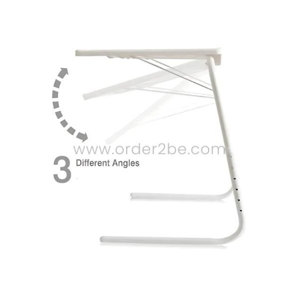 The Table Mate shown in three different angled positions.
