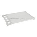 Adjustable Shelf Organizer folded flat for storage or transport.