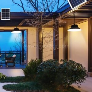 Outdoor Solar Pendant Light – Waterproof, Remote-Controlled Hanging Lamp for Patios & Gardens (Dusk-to-Dawn)