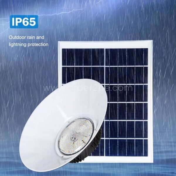 Outdoor solar pendant light with IP65 rating, built to endure rain, wind, and harsh weather.