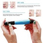 Before and after results for both dry and oily skin types after treatment with the Dr. Pen A1 Ultima pen.