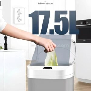 Smart Touch-Free Trash Can – 17.5L with Auto Bag Pull for Kitchen & Bath