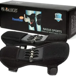 Spring‑Loaded Knee Support – PowerKnee Joint Booster Pads for Lifting & Hiking