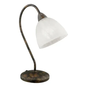 EGLO Dionis Table Lamp – Rust-Colored Vintage Accent Light