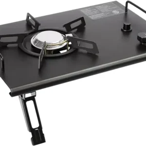 4000W Portable Field Stove – Durable Stainless Steel & Cast Iron, Easy Electronic Ignition