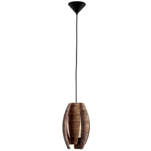 EGLO Mongu Pendant Lamp – Natural Raffia Lighting for Boho Decor