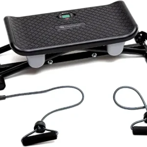 SharpBody Shapeboard – 3D Balance Trainer with Stabilizer Poles, Resistance Bands & LCD Tracking