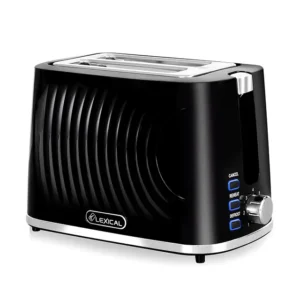 Lexical 900W 2-Slice Toaster — 7 Browning Levels and Removable Crumb Tray